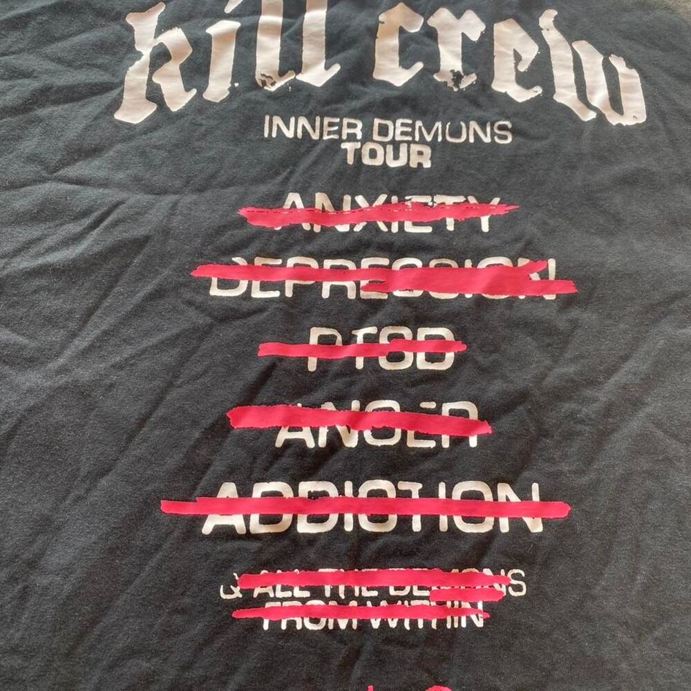 Kill Crew black cotton t-shirt, Size: 3XL